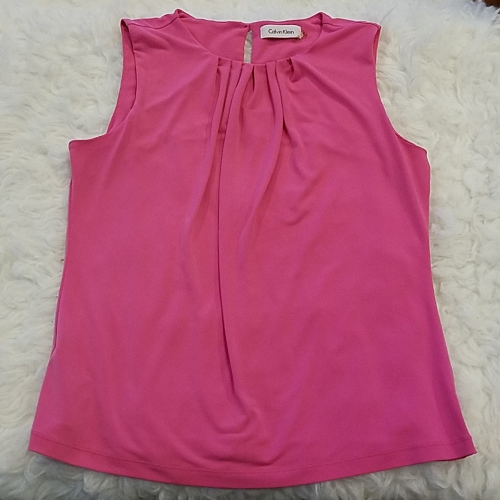 (MP) Calvin Klein Pink sleeveless Dress Top